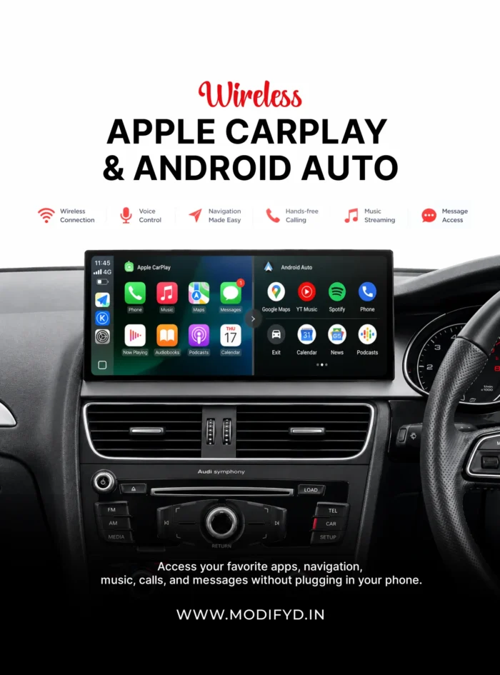 audi a4 2009-16 model android screen carplay