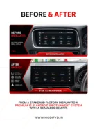 AUDI Q5 2009-19 ANDROID SCREEN BEFORE AND AFTER