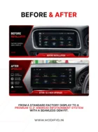 AUDI Q5 2009-19 ANDROID SCREEN BEFORE AND AFTER