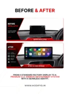 Audi Q3 2013-2018 12.3inch android screen before after