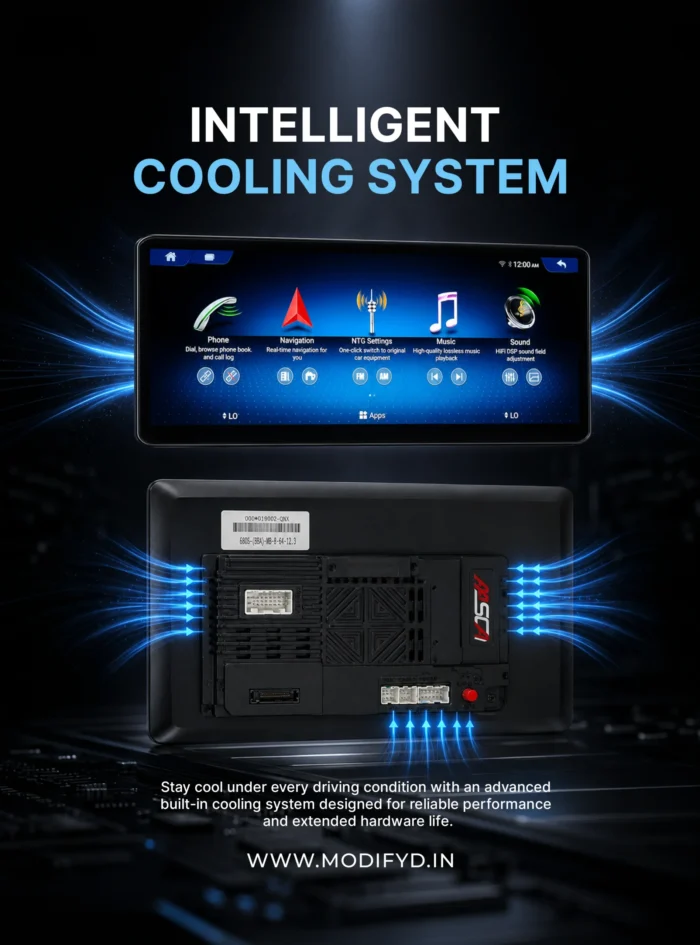 benz b class 2011-2018 model android screen cooling