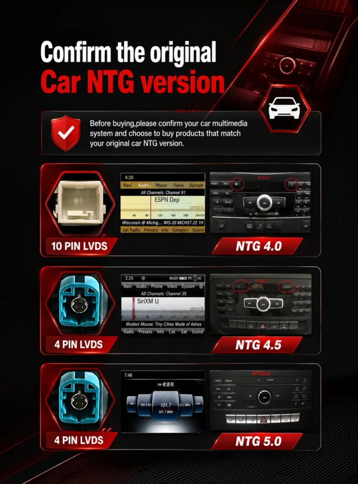 benz b class 2011-2018 model android screen ntg