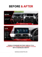bmw 5 series 2011-16 android screen before and after