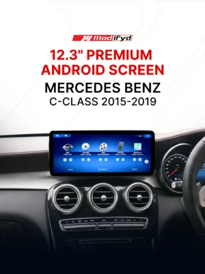 Mercedes Benz PREMIUM SCREEN- MODIFYD Mercedes-Benz C-Class 2015–2019 Premium Android Screen by Modifyd, available in India